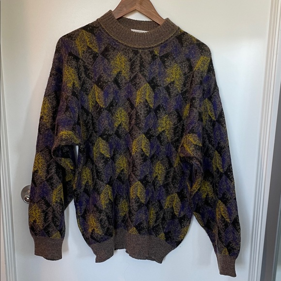 Aranata Other - Men's vintage patterned wool mohair blend Sweater